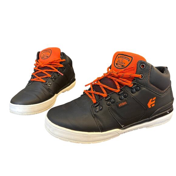 Etnies Other - Etnies Black Orange White Mens High Rise ODB Lx Walker sz 10 skate shoe